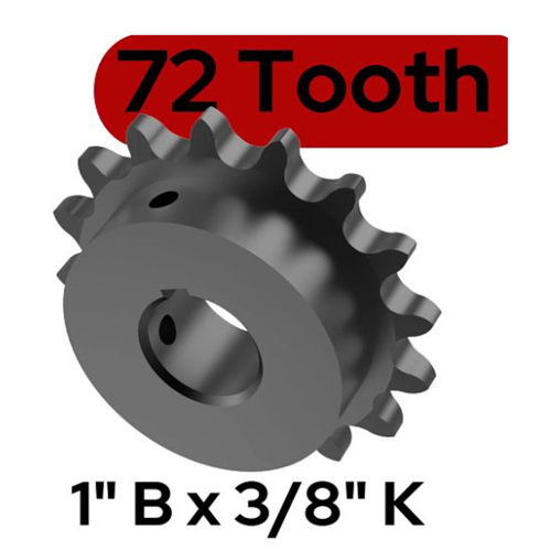 LiftMaster 71-1550B72LKH #50 Sprocket — 72 Teeth, 1 inch Bore