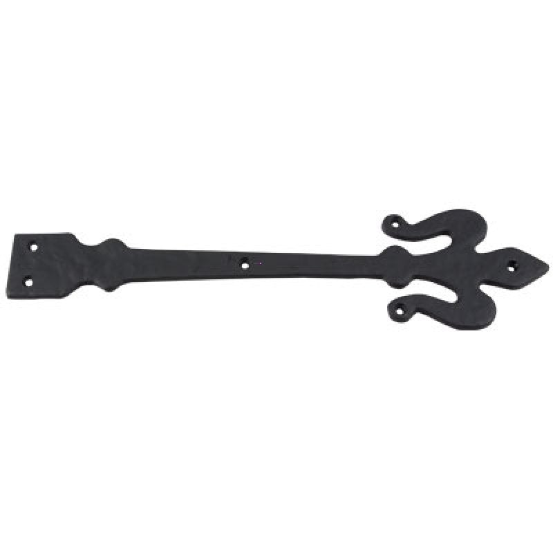 16" Fleur De Lis Hinge - Black