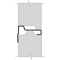 Shiplap/Tongue and Groove Aluminum Adapter Rail - 8' 2"