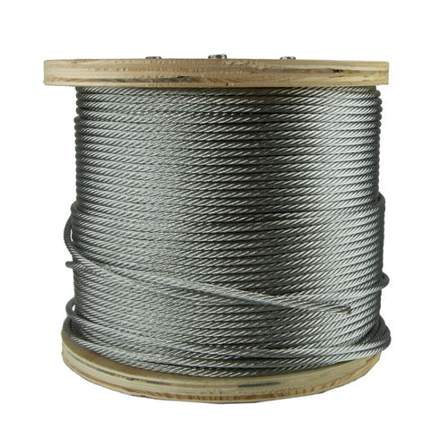 1/8" - 7 X 19 LEFT LAY CABLE - 500' REEL