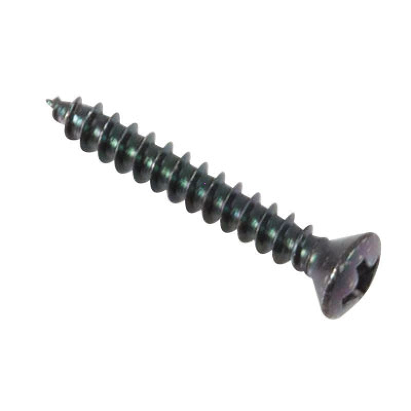 #6 X 1" Oval Wood Screw (Black Plated)