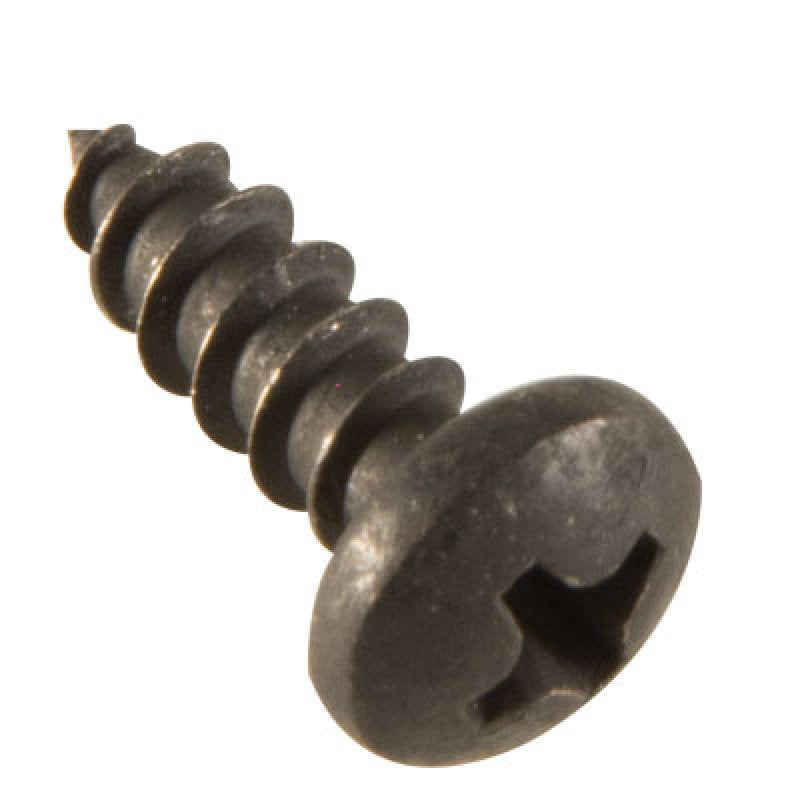 #8 X 1/2" Pan Head Sheet Metal Screw (Black Plated)
