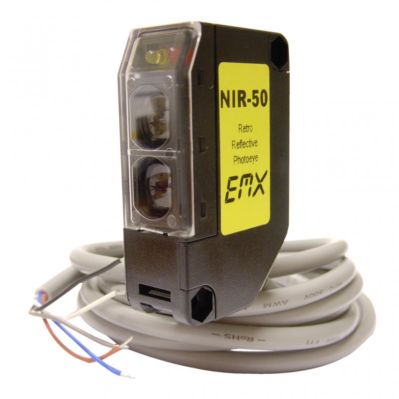 NIR-50 RETROREFLECTIVE PHOTOEYE KIT W/50 FT OPERATING RANGE