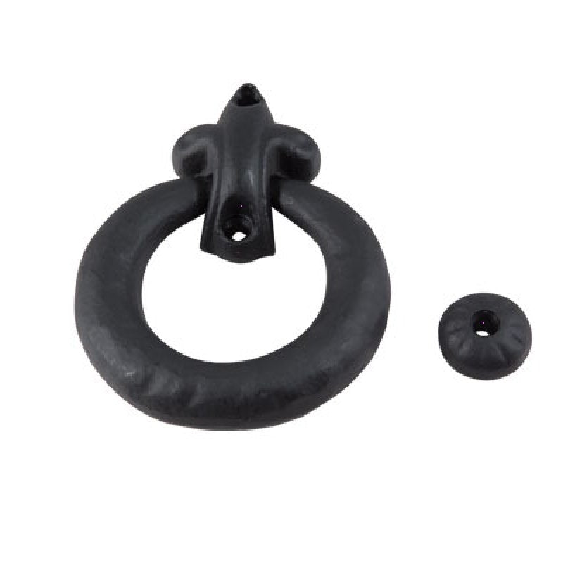Fleur De Lis Door Knocker - Black