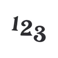 5" Flexible Magnetic Address Numbers - Black