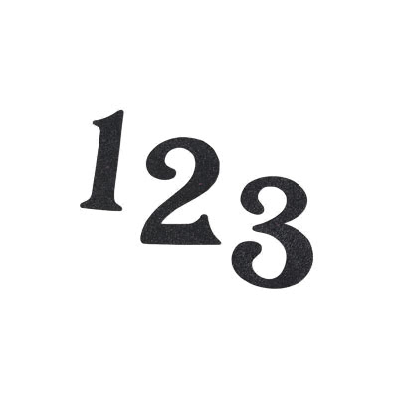 5" Flexible Magnetic Address Numbers - Black