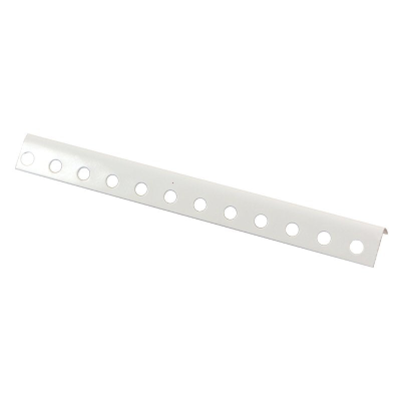 1-1/4" x 1-1/4" x 8' 3" White Powder Coated Angle 12 Ga