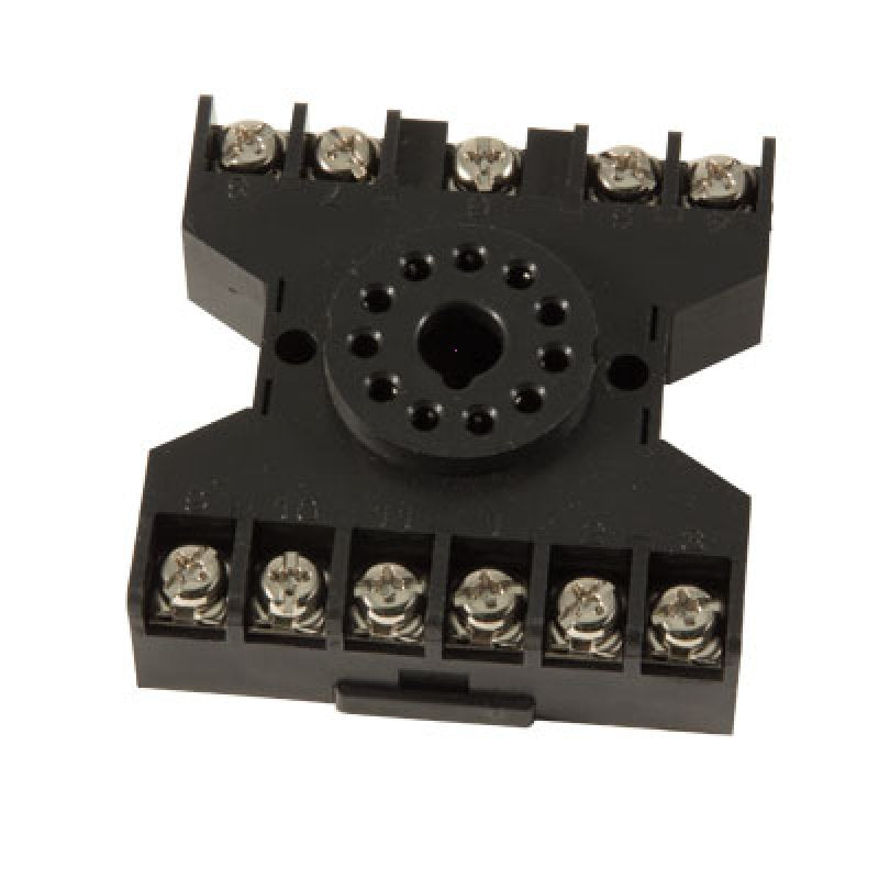 11-Pin Socket Base Din Rail Mount