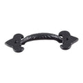 7-1/4" Fleur De Lis Lift Handle - Black