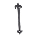 10 " Fleur De Lis Pull Handle - Black