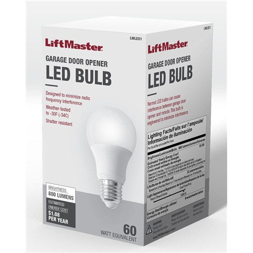 LiftMaster LMLED1 Garage Door Opener LED Bulb — 800 Lumens, Single